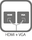 HDMI + VGA